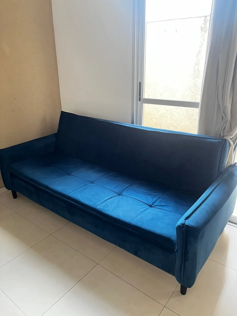 Sofá Cama Azul - Conforto e Estilo
