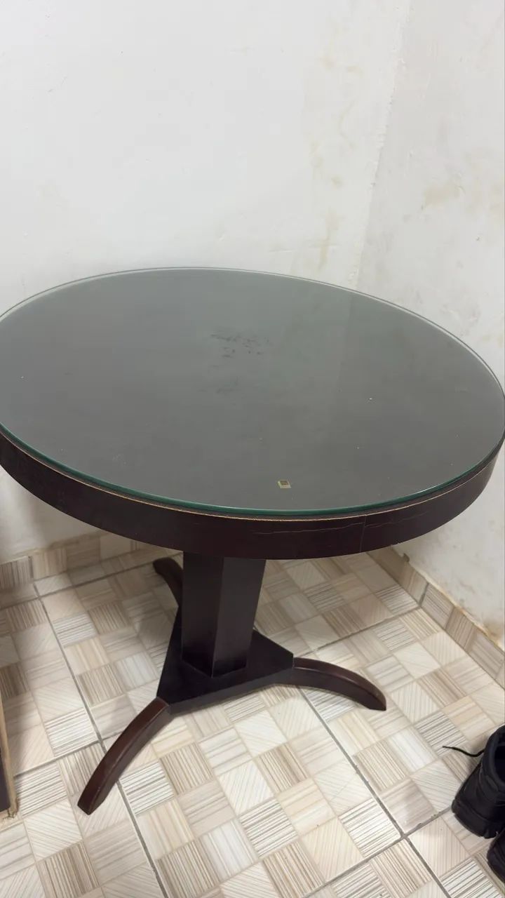 Mesa redonda rústica 