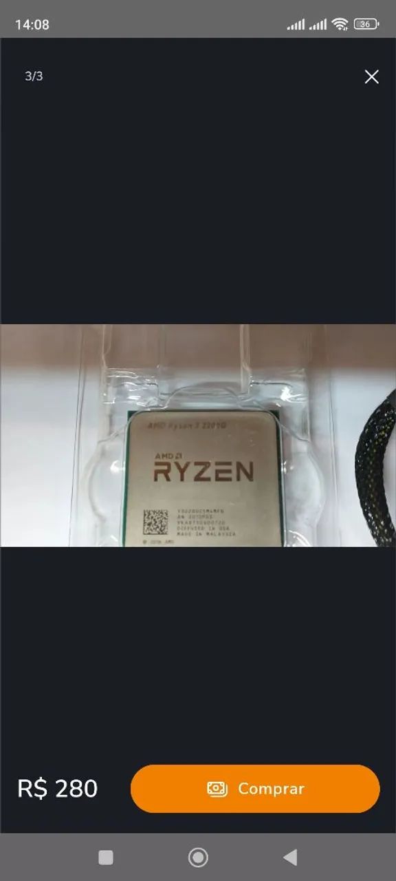 Processador Ryzen 3 2200 G 3.6Ghz - Foto 2