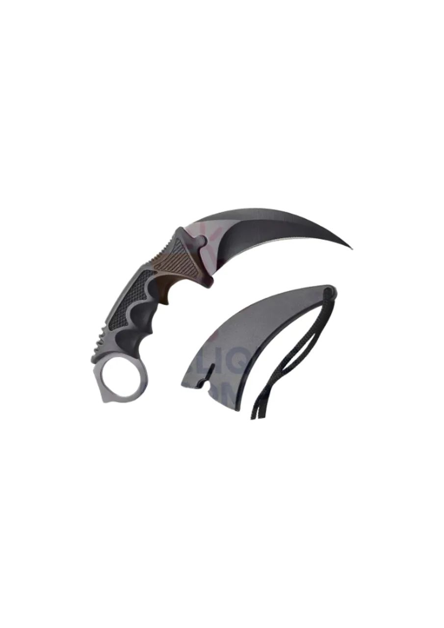 Faca Canivete Curvado Oxidado Com Bainha Modelo Karambit - Foto 2