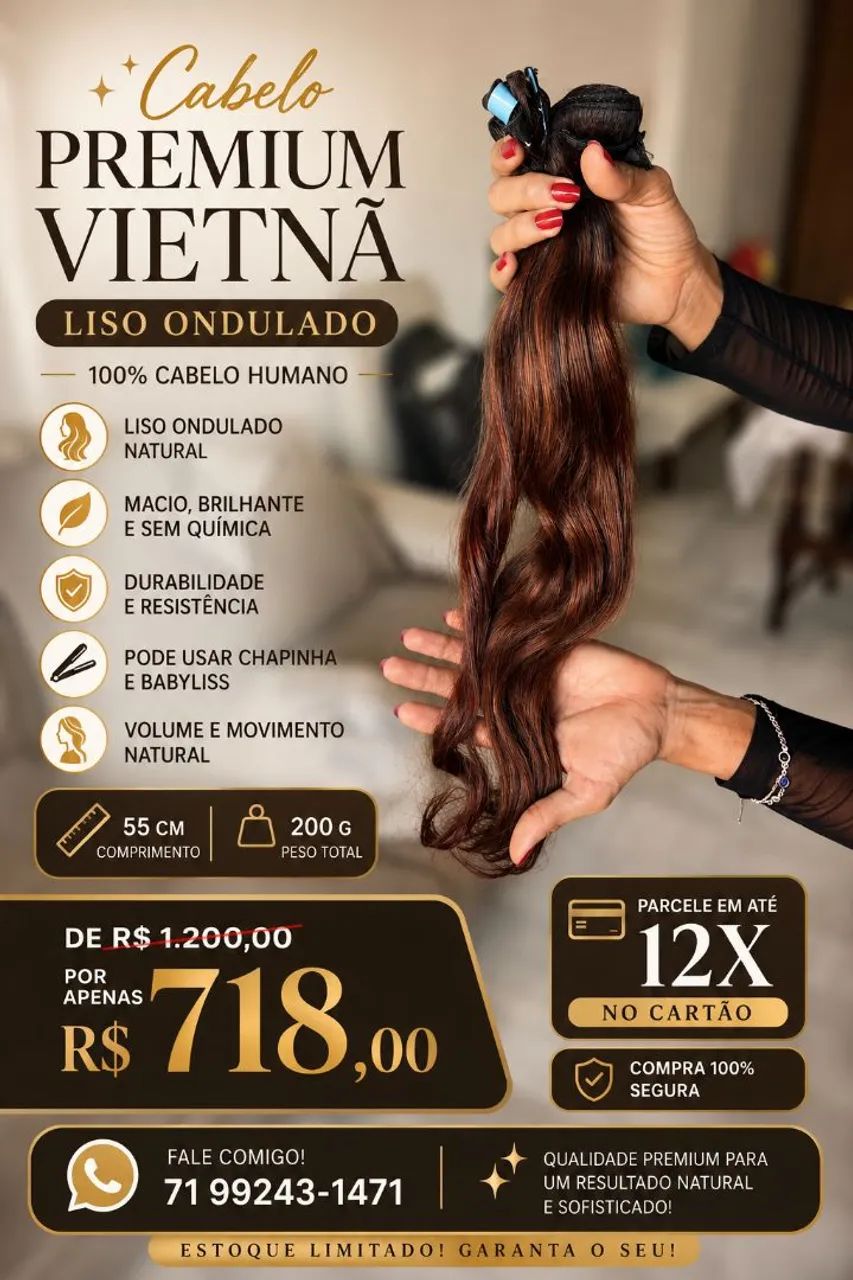 Cabelo humano Vietnã  - Foto 3