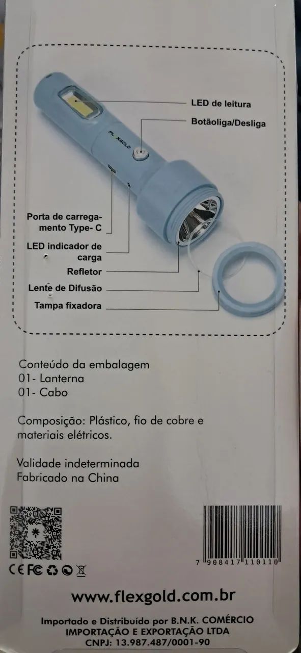 2 lanternas azul de boa iluminação  - Foto 4