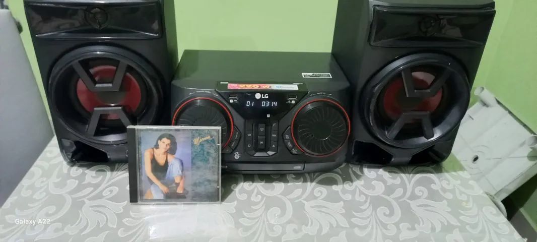 MINI SYSTEM LG CK43, 220 WATTS RMS COM LEITOR DE CD E BLUE TOOTH - Foto 5