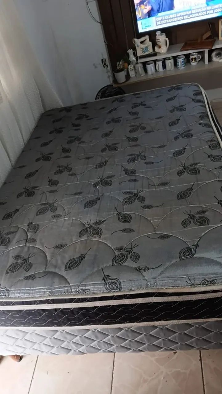 Cama box mais colchão de molas ( entrego sem taxa) - Foto 2