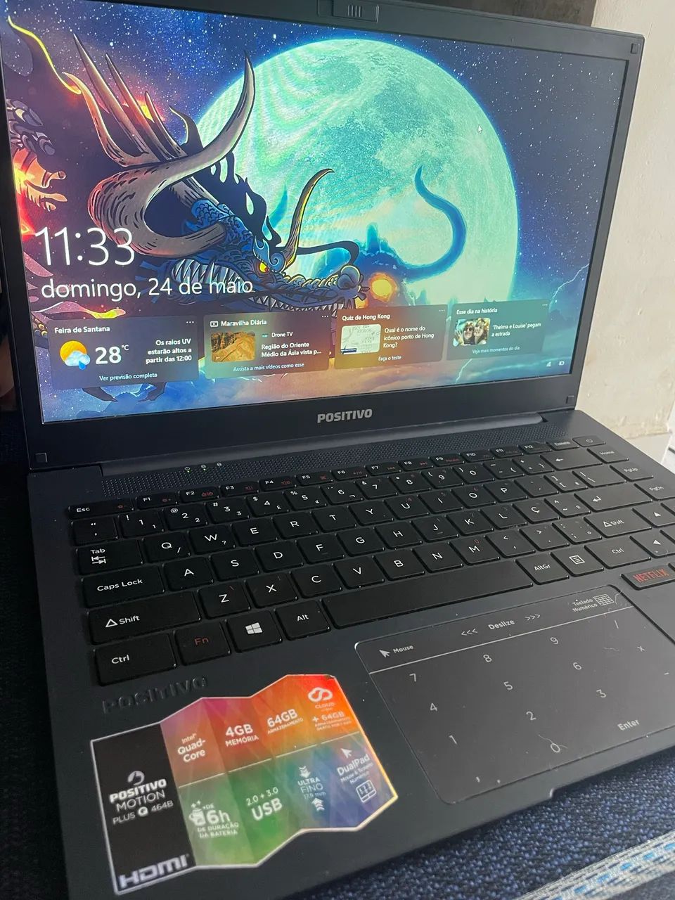 Notebook Positivo Motion Plus Q464B 4gb de ram 64gb de armazenamento  - Foto 4