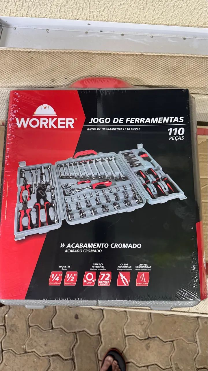 WORKER - maleta de ferramentas 110 pc - Ferramentas de Construção