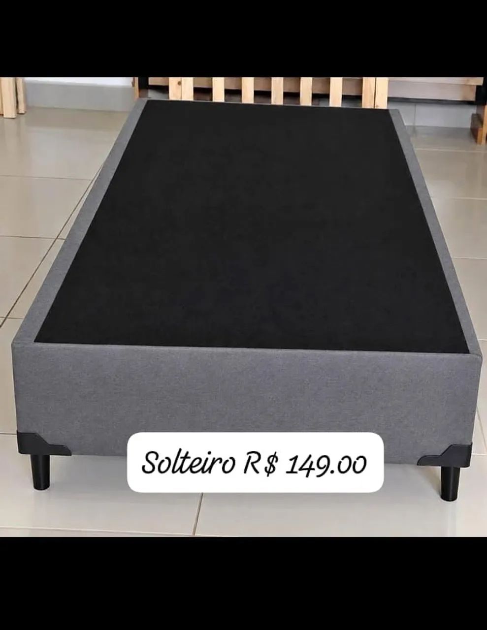 Base box solteira  novas  - Foto 2