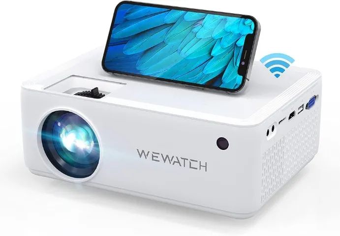 Projetor Wewatch V10 8500 Lúmens Hd 1080p Wi-fi Bluetooth Cor Branco