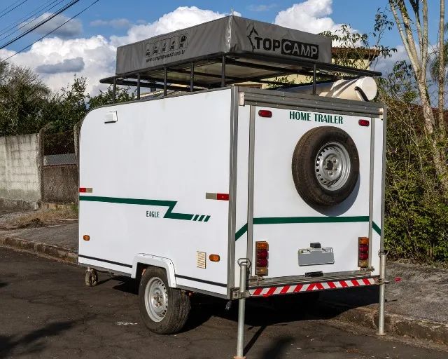 Mini Trailer com Barraca de teto