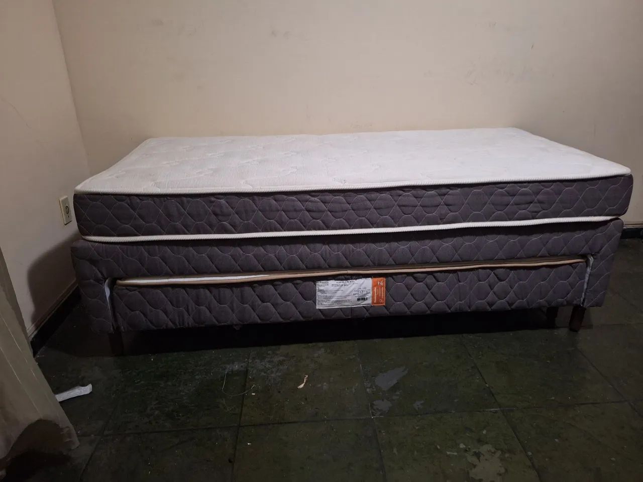 Cama box solteiro com cama auxiliar + 2 colchões de molas - Ecopremium - Foto 2