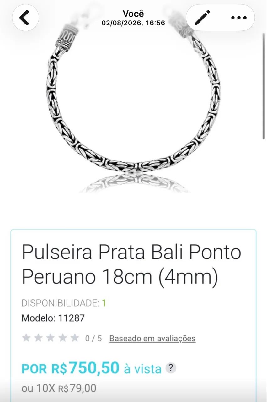 Pulseira baky peruana prata 925 - Foto 3