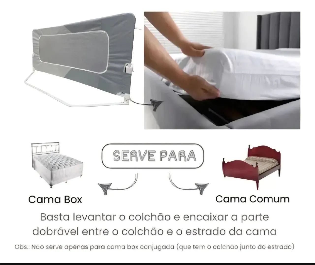 Grades de proteção para cama - Foto 4
