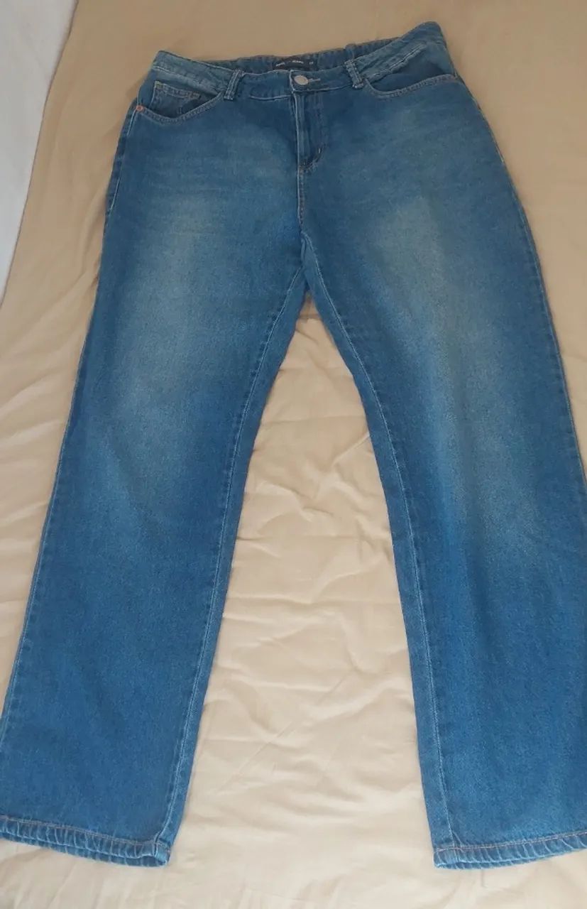 Calça jeans feminina POOL reta - Produto usado