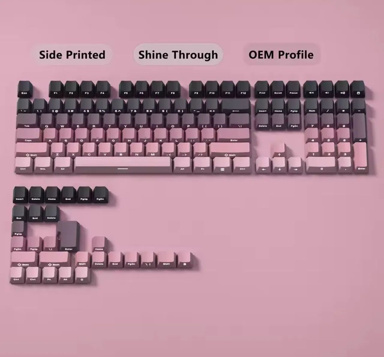 keycap gradiante rosa