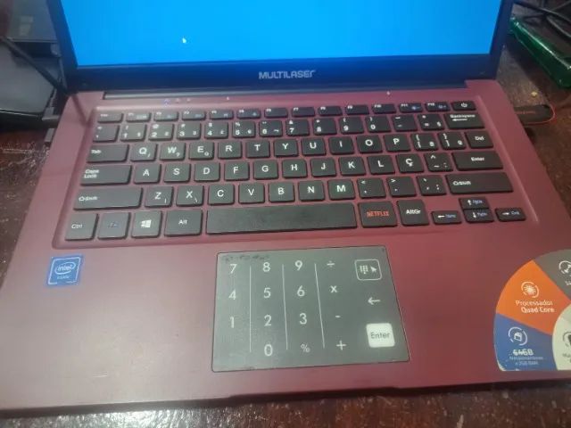 Notebook Multilaser de 2gb de memoria ram e 32gb ssd funcionando perfeitamente - Foto 3