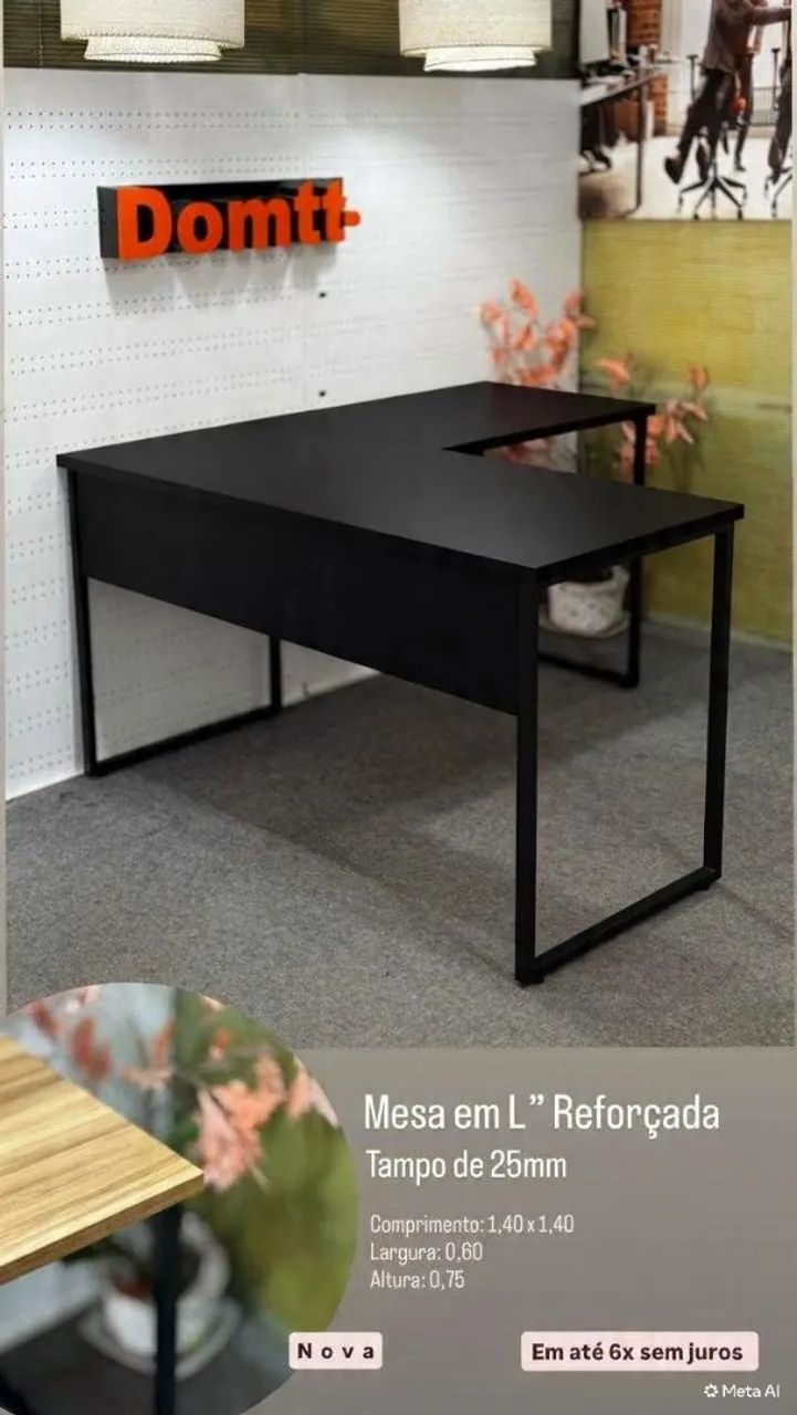 Mesa reforçada 25mm