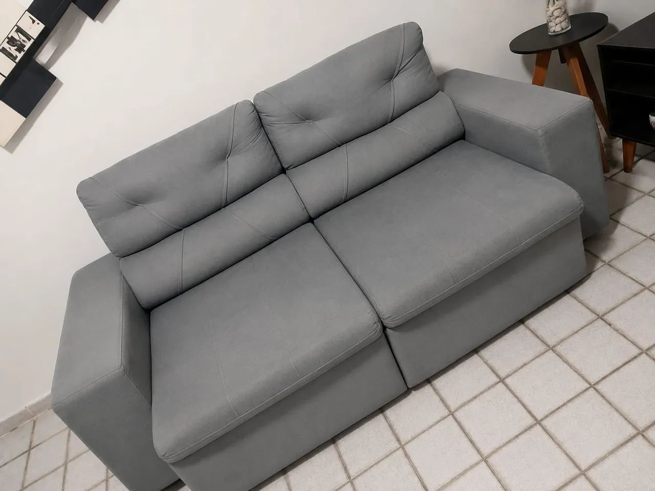 SOFA RECLINAVEL SEMINOVO - Foto 4