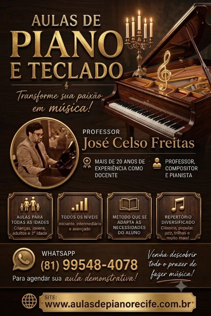 Aulas de Piano e Teclado