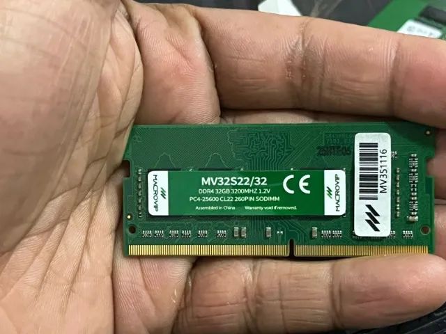 MEMORIA RAM NOTEBOOK 32GB 3200MHZ - Foto 2