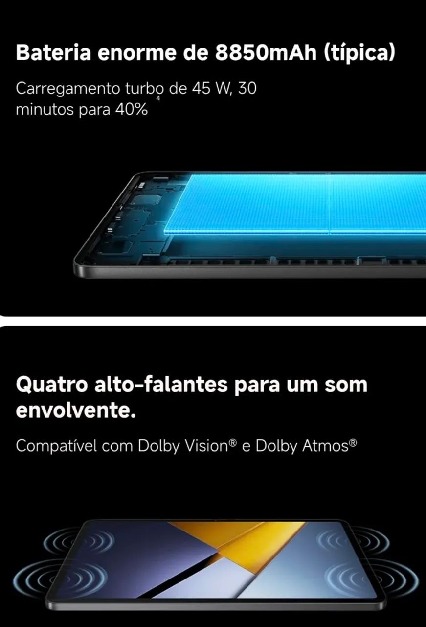 Tablet Xiaomi Poco Pad X1 8gb Ram 512gb Cor Cinza + Capa Anti-impacto - Foto 5