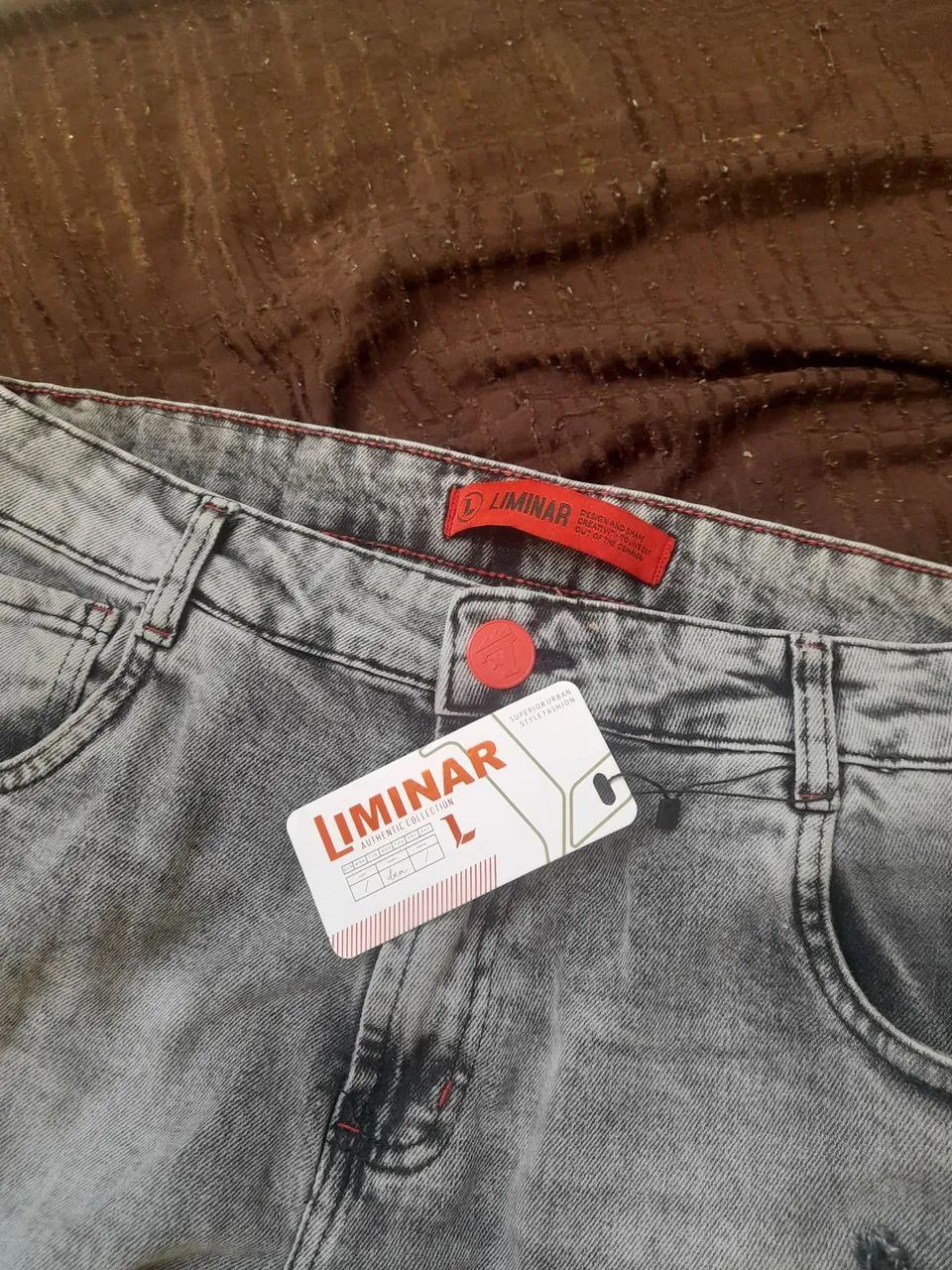 Calça jeans skinny cinza qualidade Premium - Foto 4