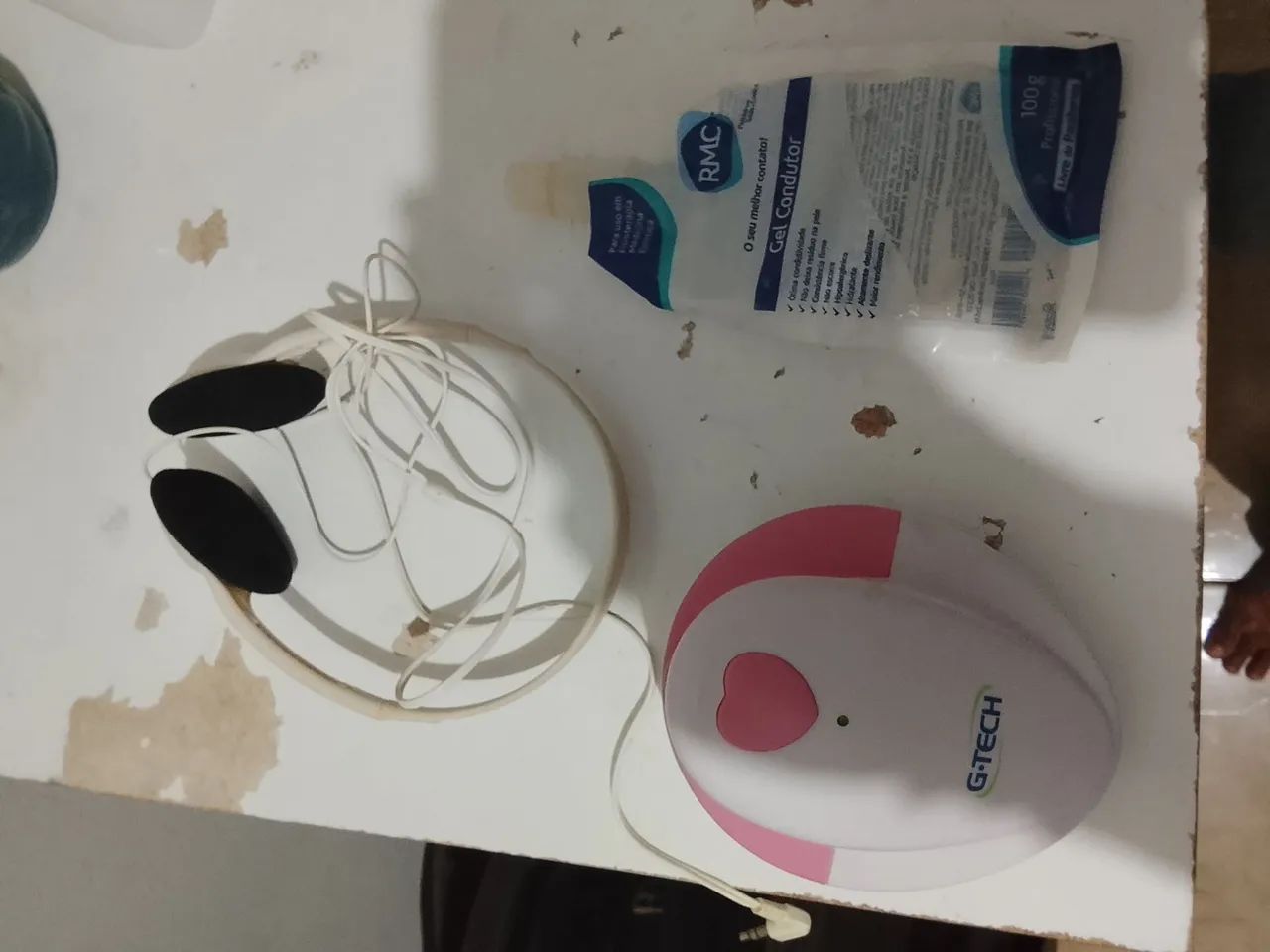 Aparelho de escutar o coração na barriga 