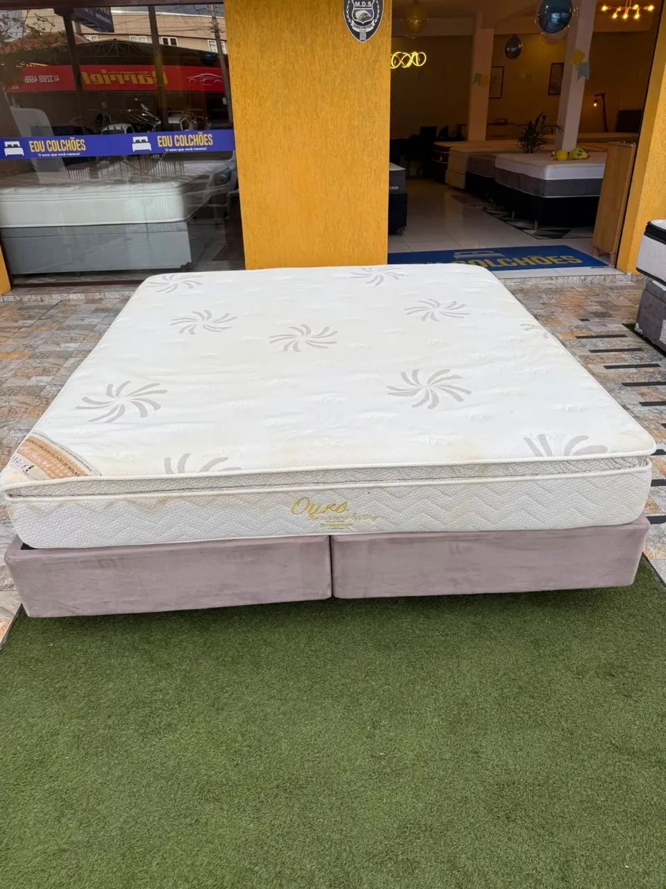 Cama box Super King ORTOBOM USADA TOP - ENTREGO  - Foto 4