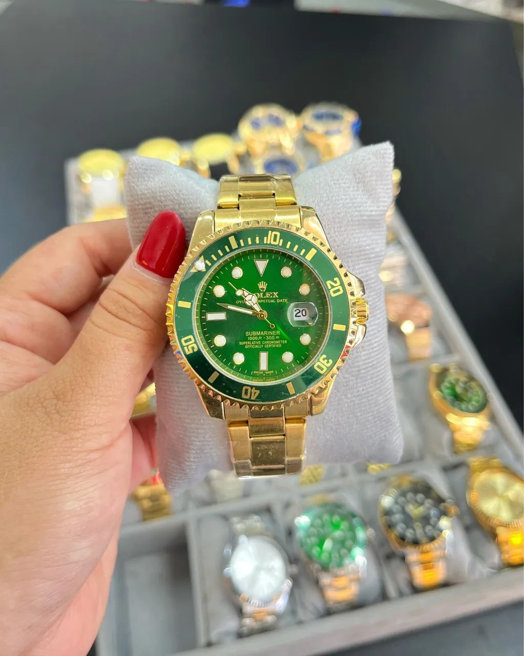Relógio Submariner dourado - Foto 2