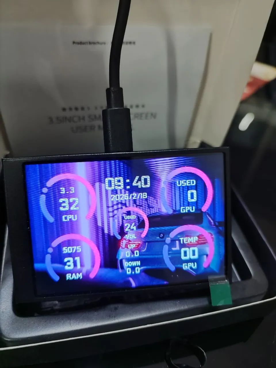 Tela Monitoramento PC Turing Smart Screen 3.5 IPS - Periféricos e ...