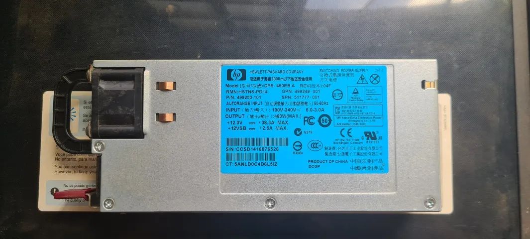 Fonte Servidor 460w fonte modular para servidor ou projetos
