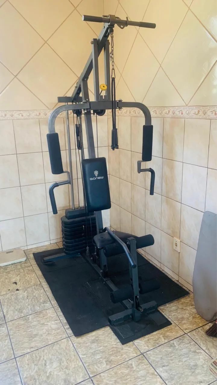 Academia completa com anilhas e caneleira - Foto 2