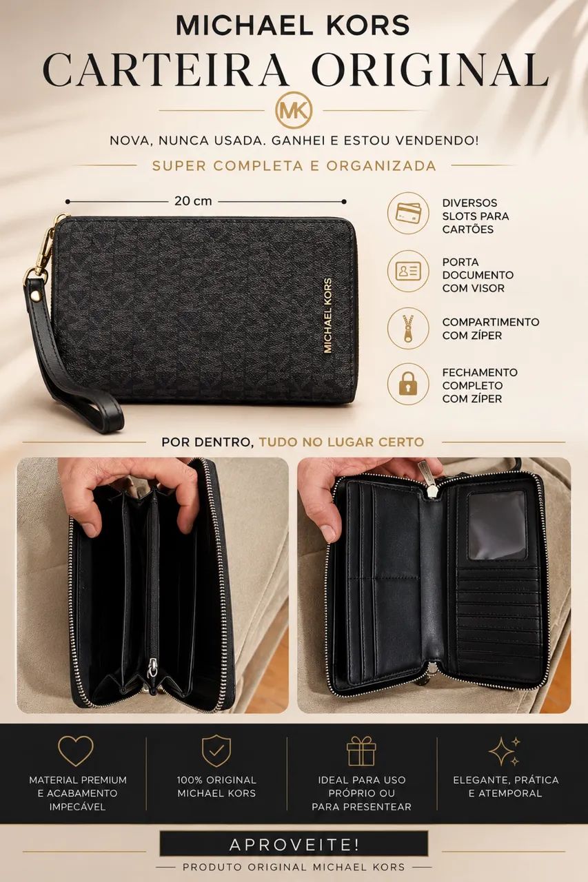 CARTEIRA ORIGINAL MICHAEL KORS