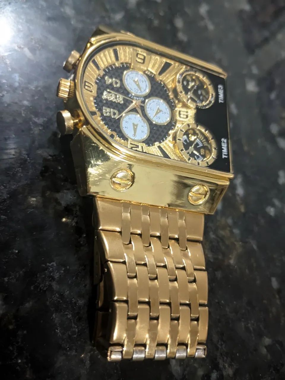 ? RELÓGIO OUSADO GOLD ?MULTIFUNÇÃO E DESIGN IMPONENTE ? - Foto 3