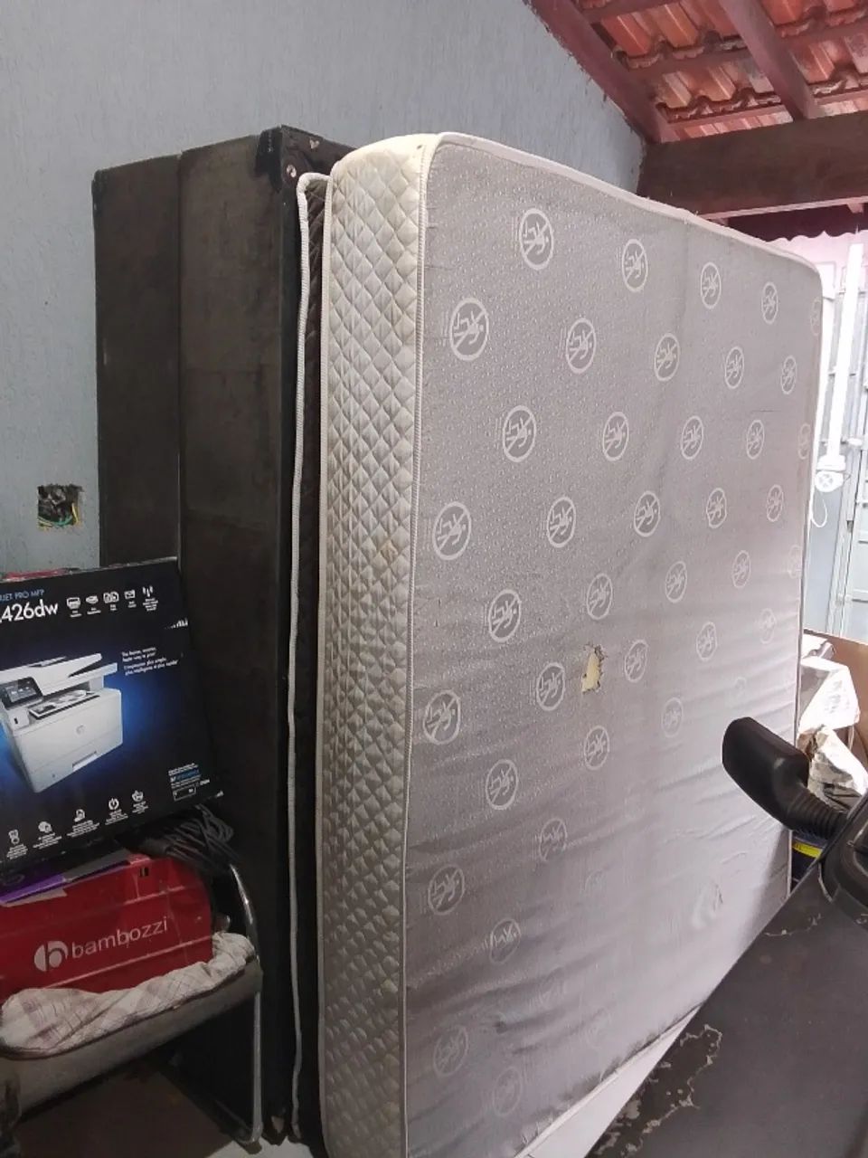 Cama box casal com colchão 