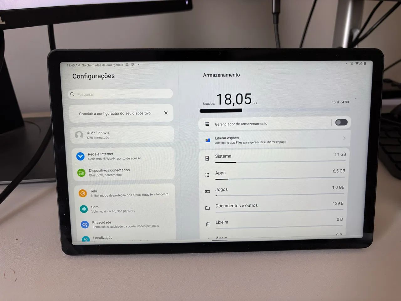 Tablet Lenovo P11 Plus - Aceita chip 4g  - Foto 4