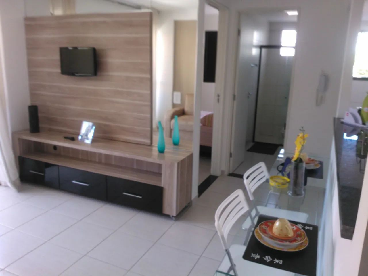 Quarto e sala mobiliado na Ponta Verde - Foto 2