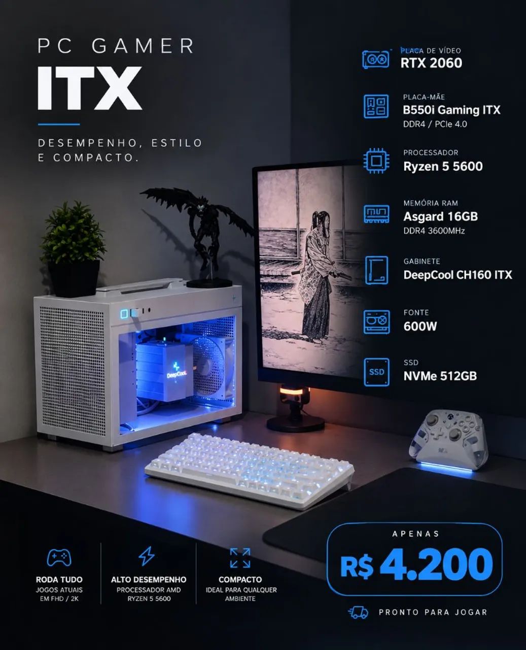 Pc gamer mini itx - Foto 2