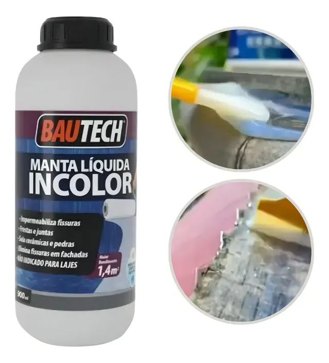 Manta Líquida Incolor 900ml (Impermeabilizante) Bautech - R$149,90