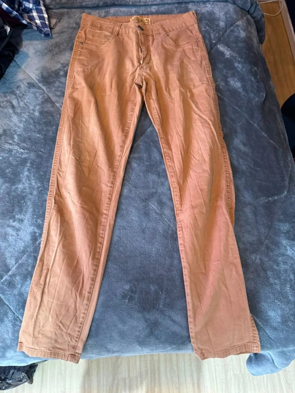 Calça Jeans Bege Tamanho 42