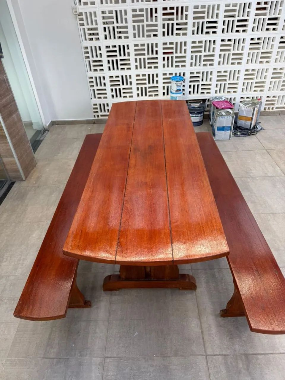 MESA DE MADEIRA 8 PESSOAS - Foto 3