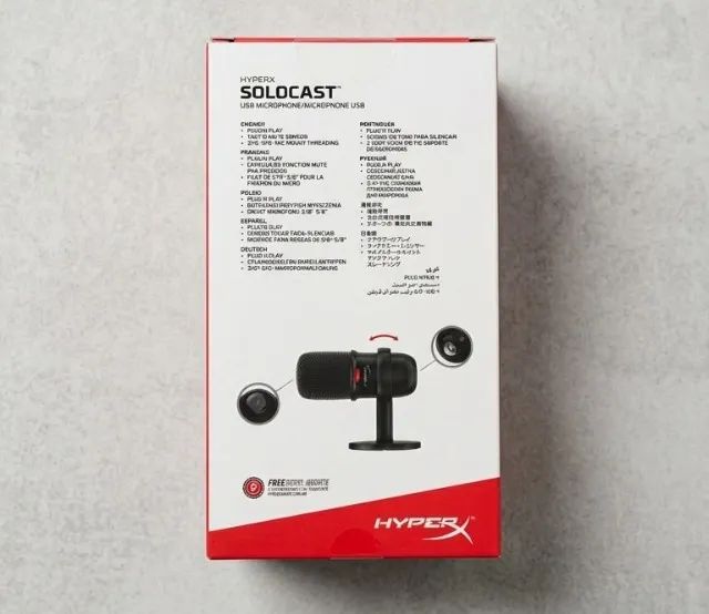 Hyperx Solocast Black Microfone Condensador Usb - Foto 3