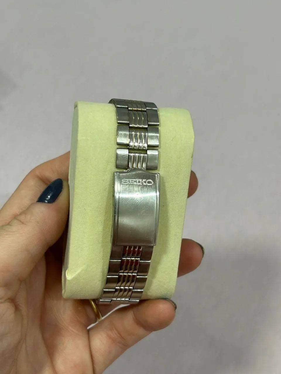 SEIKO VINTAGE PULSEIRA ASSINADA ORIGINAL - Foto 3