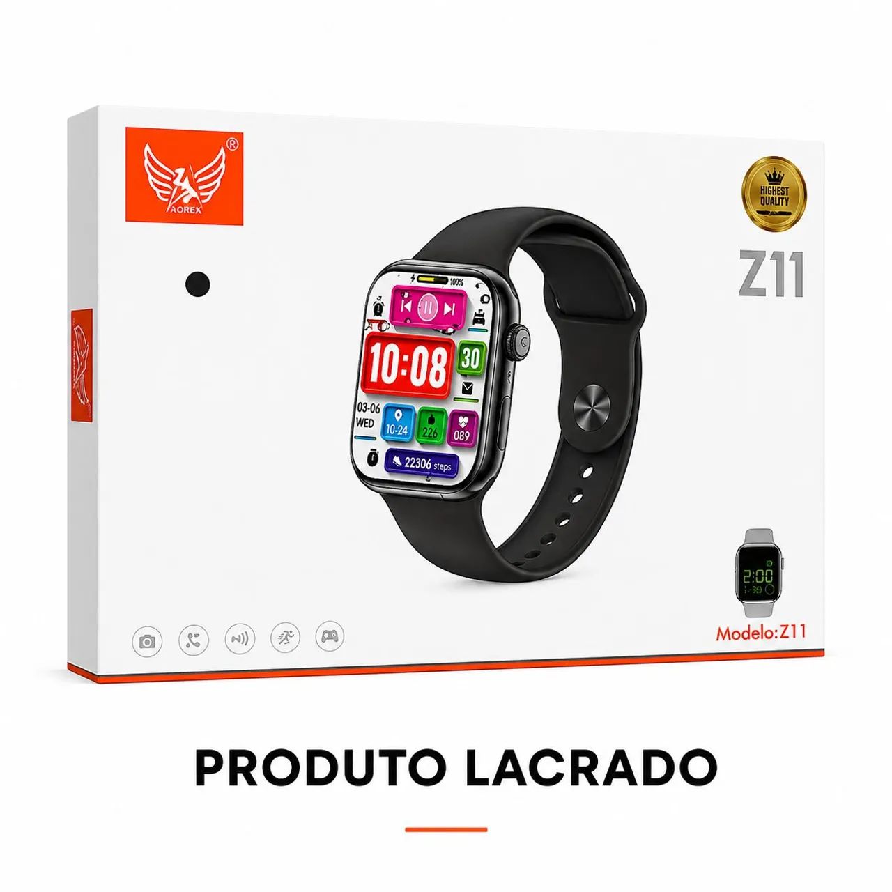 Smartwatch Esportivo 7 pulseiras - Foto 3