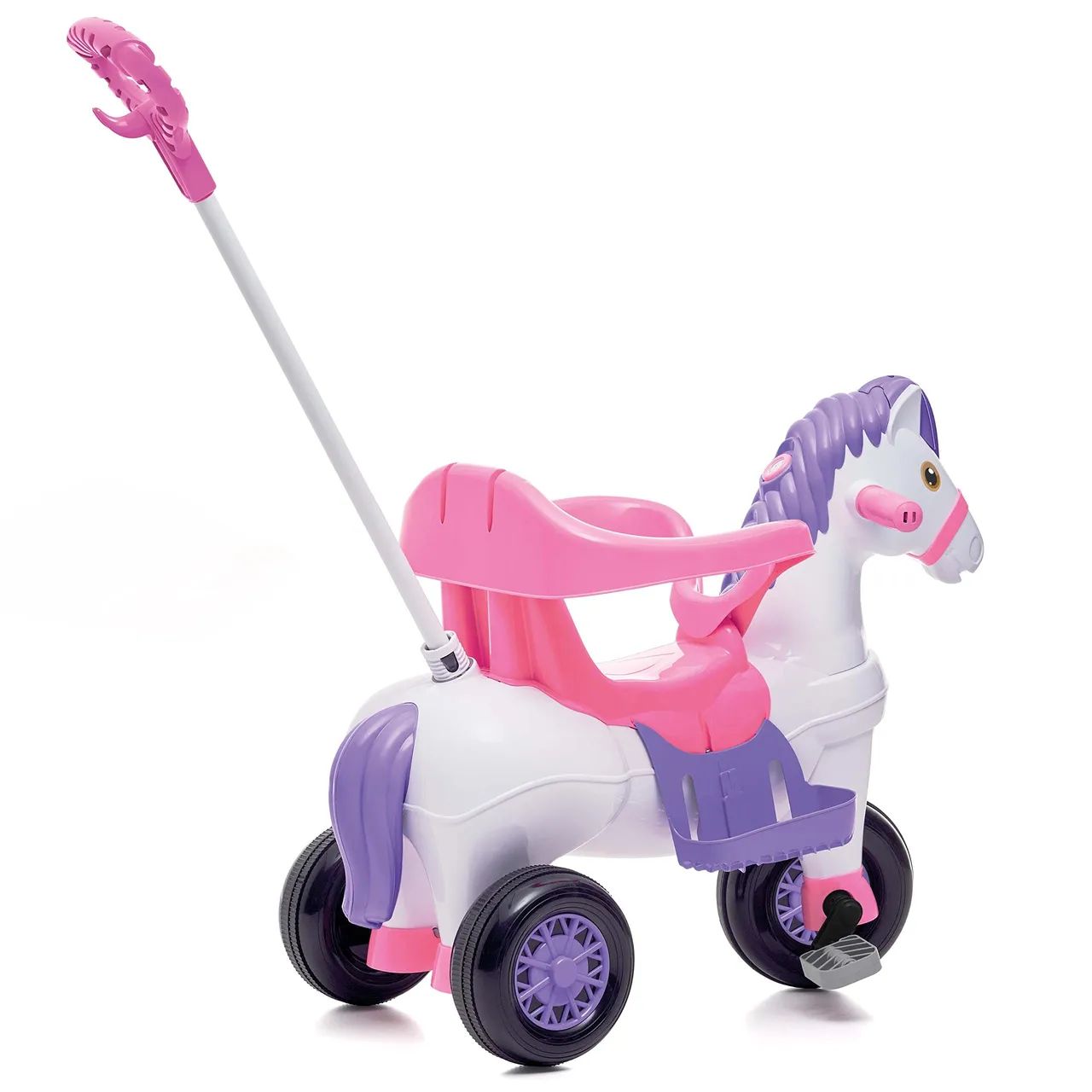 Carrinho De Passeio e Pedal Infantil Potó Cavalinho Calesita - Foto 4