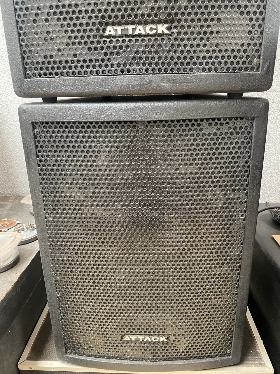 Par de caixas vazias marca attack 2 vias - Foto 2