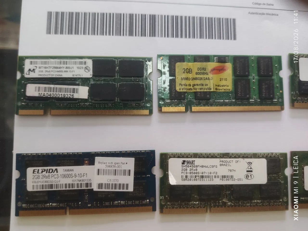 Memória ram 2gb ddr3 e ddr2 - Foto 2