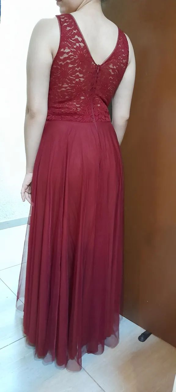 Vestido de festa - marsala  - Foto 3