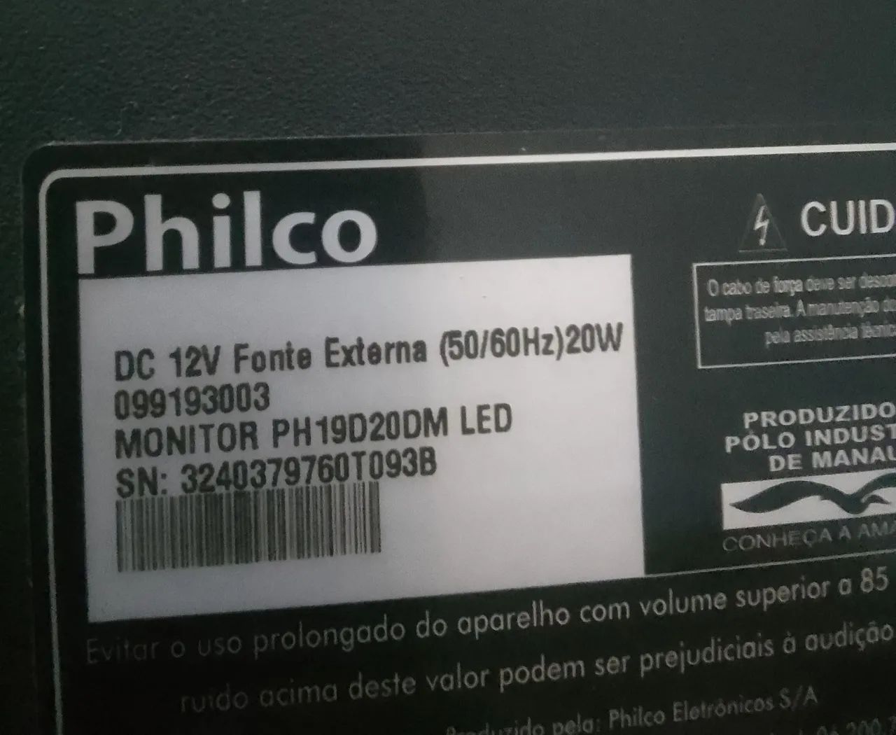 Monitor 19 polegadas ,vai com controle e fonte   - Foto 2