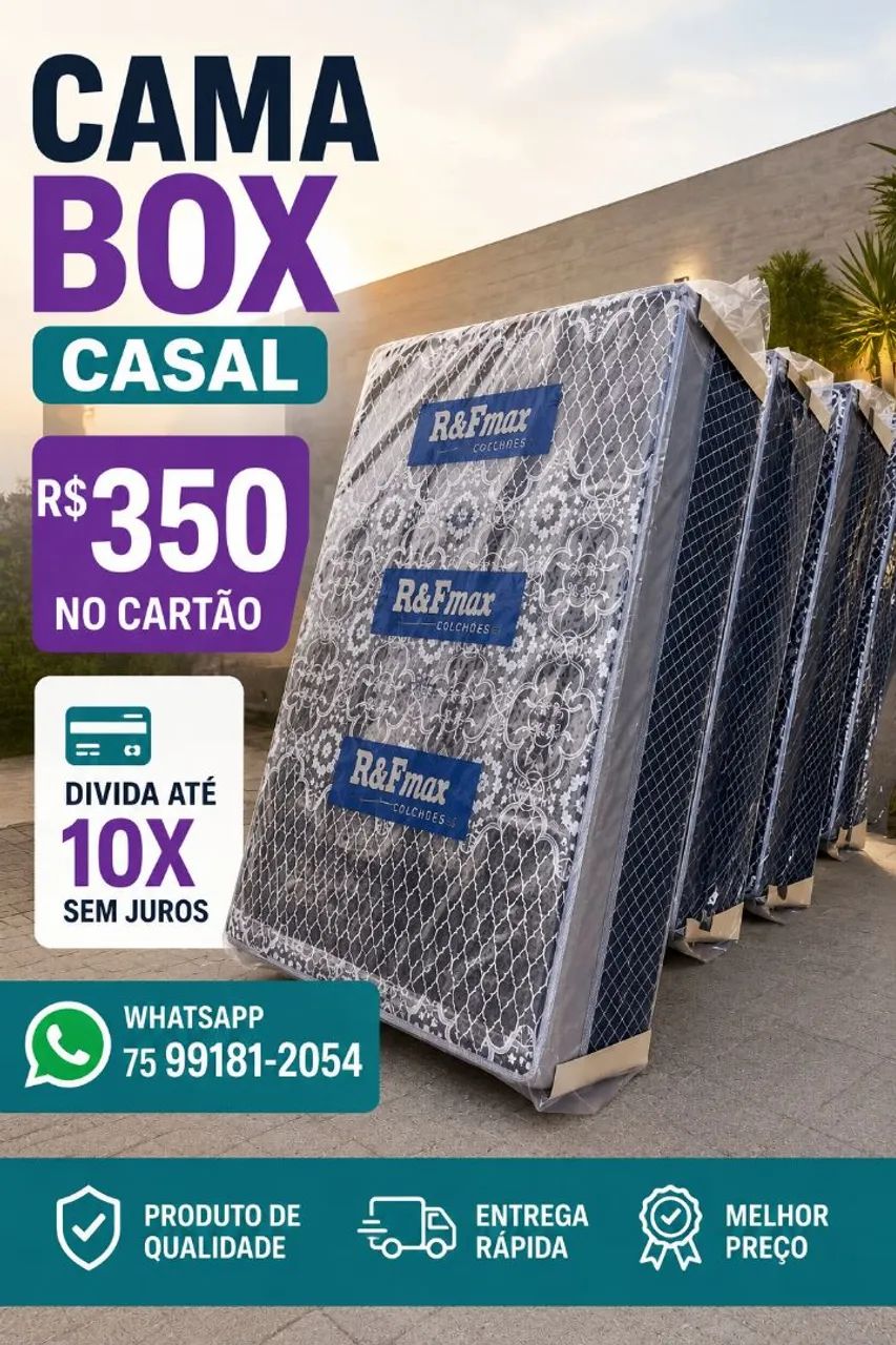 Cama Box casal!