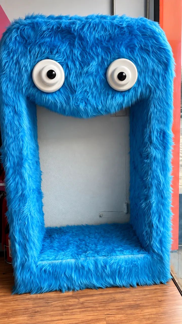 Expositor Decorativo Infantil em Pelúcia - Azul - Foto 2